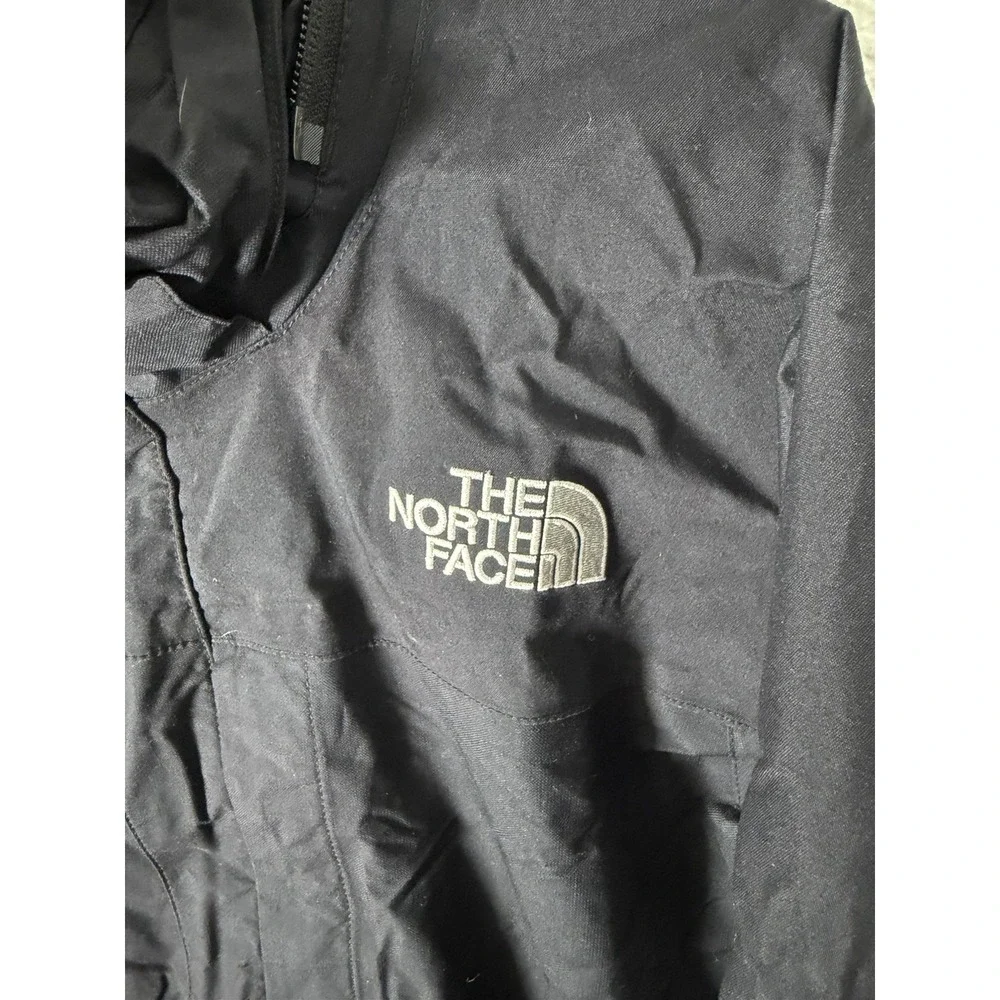 The North Face Hyvent Jacket Men's Size Large Black Coat Camo Inside